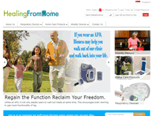 Tablet Screenshot of healingfromhome.com